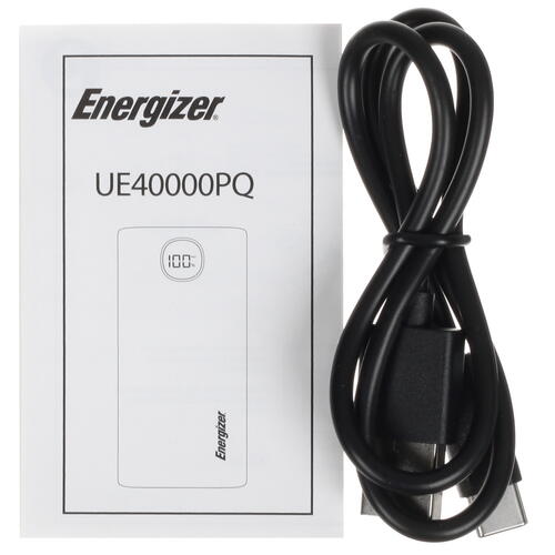 Купить Портативный аккумулятор Energizer UE40000PQ черный  5427101. Характеристики, отзывы и цены в Донецке
