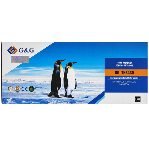 Купить Картридж лазерный G&G GG-TK3430 черный, с чипом  9154077. Характеристики, отзывы и цены в Донецке