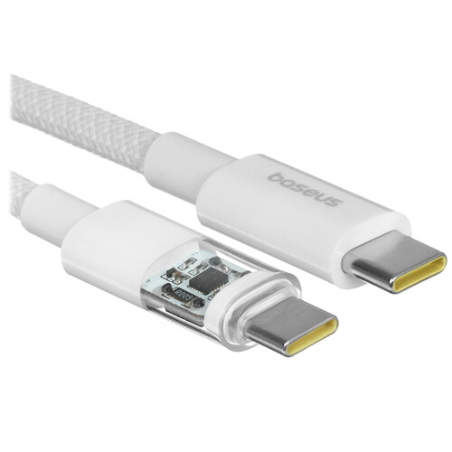 Купить Кабель круглый Baseus USB Type-C - USB Type-C белый 1 м  5627685. Характеристики, отзывы и цены в Донецке