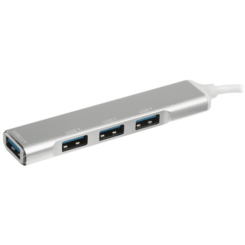 Купить USB-разветвитель LEEF LF-HUB-USBC/A3.0/2.0-4-silver  5626563. Характеристики, отзывы и цены в Донецке