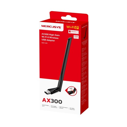 Купить Wi-Fi адаптер Mercusys MA14H  5639421. Характеристики, отзывы и цены в Донецке