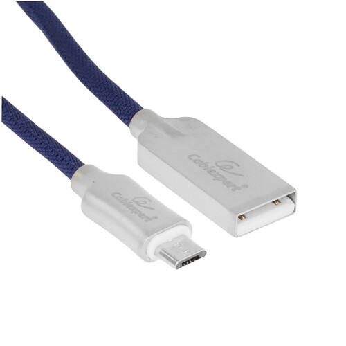 Купить Кабель круглый Cablexpert micro USB - USB 2.0 Type-A синий 1 м  5485510. Характеристики, отзывы и цены в Донецке