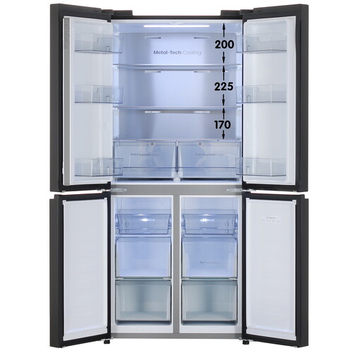 Купить Холодильник многодверный   Hisense RQ5P470SAF1 черный  5462649. Характеристики, отзывы и цены в Донецке