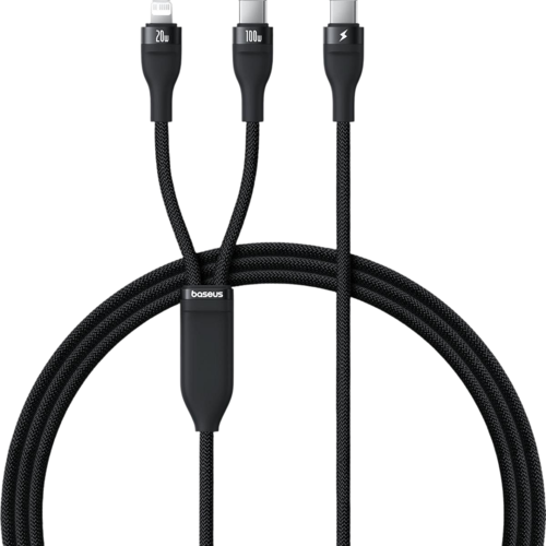 Купить Кабель круглый Baseus Lightning 8-pin, USB Type-C - USB Type-C черный 1.5 м  5627744. Характеристики, отзывы и цены в Донецке