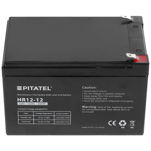 Купить Аккумуляторная батарея для ИБП Pitatel HR12-12  8151408. Характеристики, отзывы и цены в Донецке