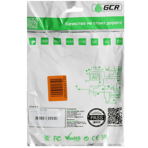 Купить Кабель   GCR XLR - jack 6.3 мм черный  9290083. Характеристики, отзывы и цены в Донецке