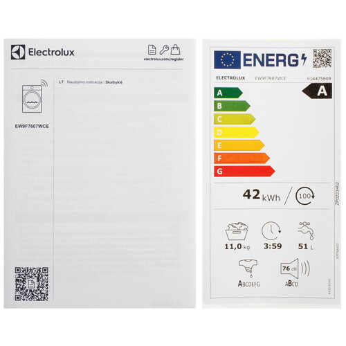 Купить Стиральная машина Electrolux EW9F7607WCE белый  9215370. Характеристики, отзывы и цены в Донецке