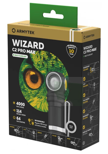 Купить Фонарь Armytek Wizard C2 Pro Max Magnet USB  9040799. Характеристики, отзывы и цены в Донецке