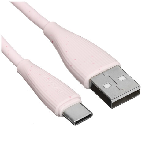 Купить Кабель круглый USAMS USB Type-C - USB 2.0 Type-A розовый 1 м  5480370. Характеристики, отзывы и цены в Донецке