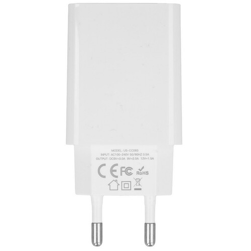 Купить Сетевое зарядное устройство USAMS T22 белый  5480346. Характеристики, отзывы и цены в Донецке