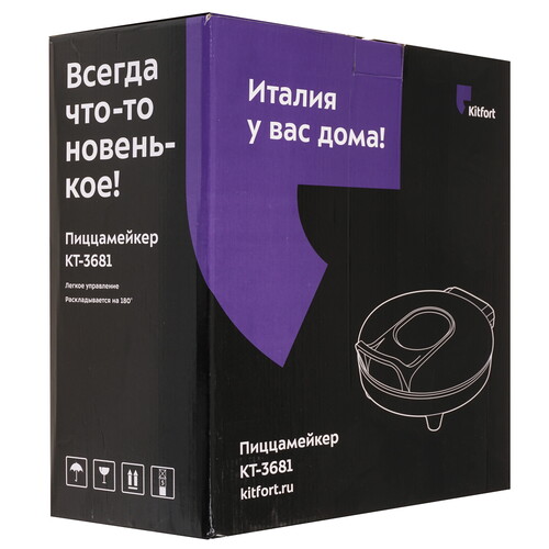 Купить Пицца-мейкер Kitfort КТ-3681 зеленый  9155349. Характеристики, отзывы и цены в Донецке