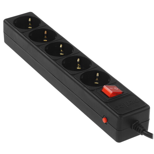 Купить Сетевой фильтр Perfeo POWER+ PF-PP-5/5.0-B черный  9172315. Характеристики, отзывы и цены в Донецке