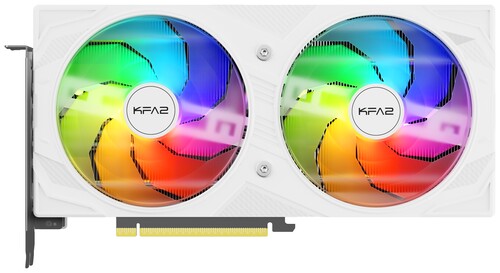 Купить Видеокарта KFA2 GeForce RTX 5060 Ti ROCK(X) OC 2FAN RGB White  5623296. Характеристики, отзывы и цены в Донецке