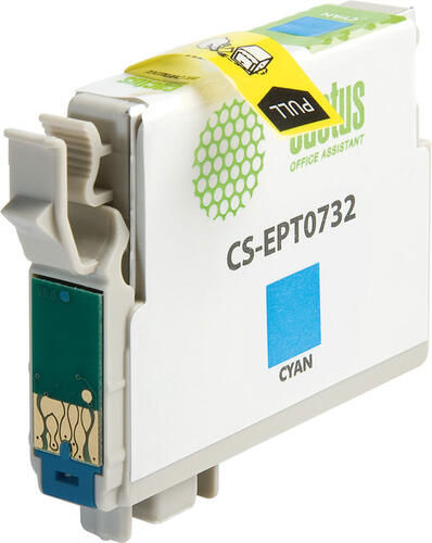 Купить Картридж Cactus CS-EPT0732 голубой  0138363. Характеристики, отзывы и цены в Донецке