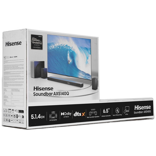 Купить Саундбар Hisense AX5140Q черный  5632344. Характеристики, отзывы и цены в Донецке