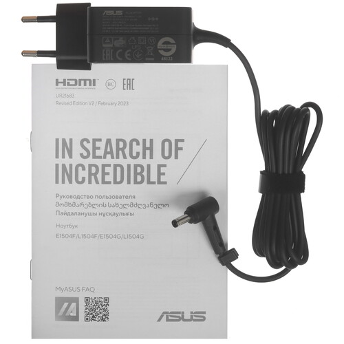 Купить 15.6" Ноутбук ASUS Vivobook GO E1504GA-BQ1238 черный  5634596. Характеристики, отзывы и цены в Донецке