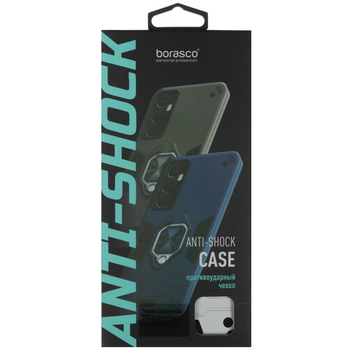 Купить Накладка  BoraSCO Anti-Shok Case для Tecno POP 9/ SPARK GO 1/ GO 2025 серебристый  5601805. Характеристики, отзывы и цены в Донецке