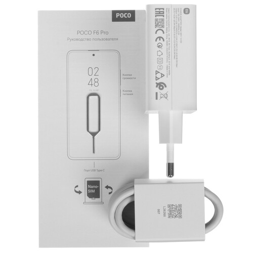 Купить 6.67" Смартфон POCO F6 Pro 512 ГБ белый  5451573. Характеристики, отзывы и цены в Донецке