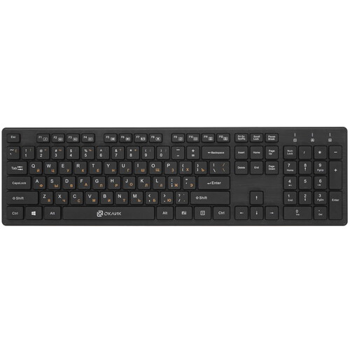 Купить Клавиатура+мышь беспроводная   Oklick 240M черный  4861849. Характеристики, отзывы и цены в Донецке