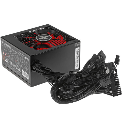 Купить Блок питания Xilence Gaming series XN240 850W [XP850R10] красный, черный  1681574. Характеристики, отзывы и цены в Донецке