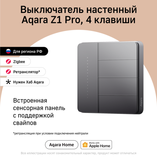 Купить Умный выключатель Aqara Z1 Pro  5608824. Характеристики, отзывы и цены в Донецке
