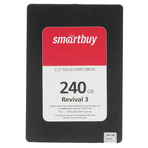 Купить 240 ГБ 2.5" SATA накопитель Smartbuy Revival 3 [SB240GB-RVVL3-25SAT3]  1236352. Характеристики, отзывы и цены в Донецке