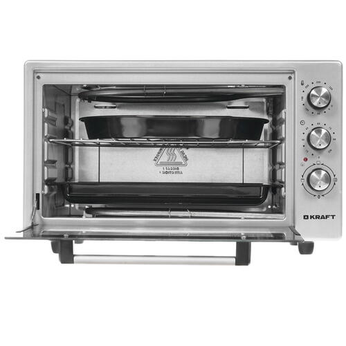 Купить Мини-печь Kraft KF-MO 4500 GR серебристый  8192481. Характеристики, отзывы и цены в Донецке