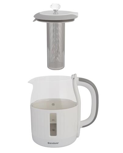 Купить Электрочайник Endever Skyline KR-364G белый  5365517. Характеристики, отзывы и цены в Донецке
