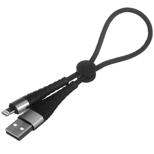 Купить Кабель круглый Borofone Lightning 8-pin - USB 2.0 Type-A черный 0.25 м  5475143. Характеристики, отзывы и цены в Донецке