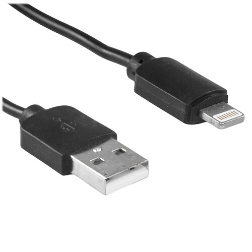 Купить Кабель круглый Гарнизон Lightning 8-pin - USB 2.0 Type-A черный 0.5 м  5485423. Характеристики, отзывы и цены в Донецке