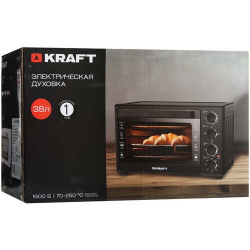 Купить Мини-печь Kraft KFC-MO 381 HGR серый  9080970. Характеристики, отзывы и цены в Донецке