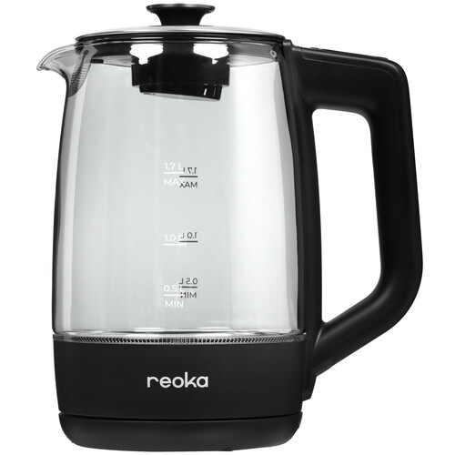 Купить Электрочайник Reoka RKEK-14T черный  9232727. Характеристики, отзывы и цены в Донецке