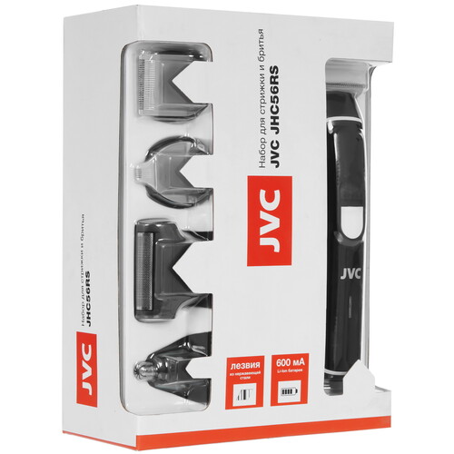 Купить Машинка для стрижки JVC JHC56RS черный/белый  9058860. Характеристики, отзывы и цены в Донецке