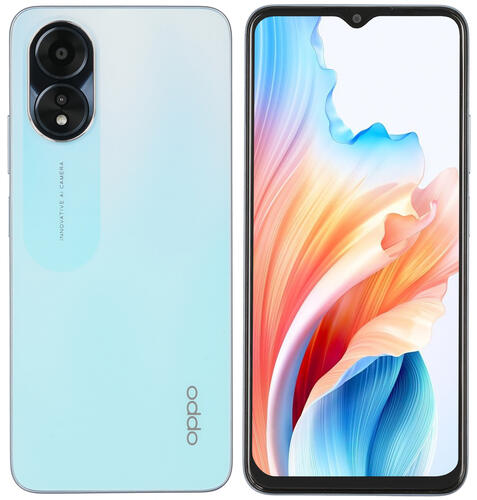 Купить 6.56" Смартфон OPPO A18 128 ГБ голубой  5436439. Характеристики, отзывы и цены в Донецке
