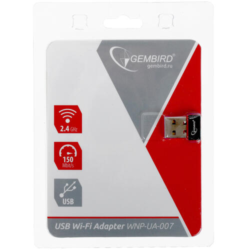 Купить Wi-Fi адаптер Gembird WNP-UA-007  1355402. Характеристики, отзывы и цены в Донецке