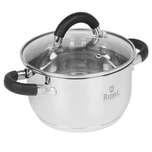 Купить Кастрюля Rashel Комфорт R-190к 1.9 л 16 см серебристый  9320934. Характеристики, отзывы и цены в Донецке