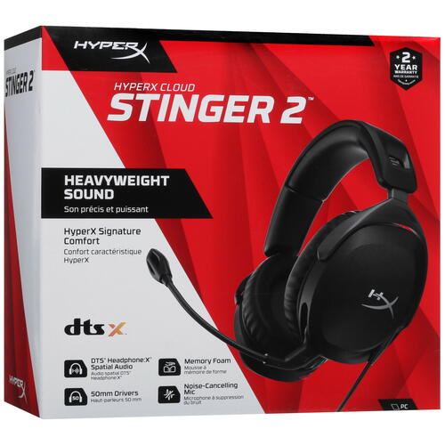 Купить Проводные наушники HyperX Cloud Stinger 2 черный 2022  5073405. Характеристики, отзывы и цены в Донецке