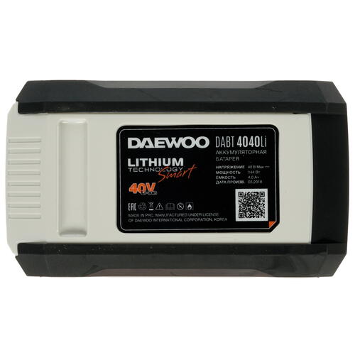 Купить Аккумулятор DAEWOO DABT 4040Li 40V  1270873. Характеристики, отзывы и цены в Донецке