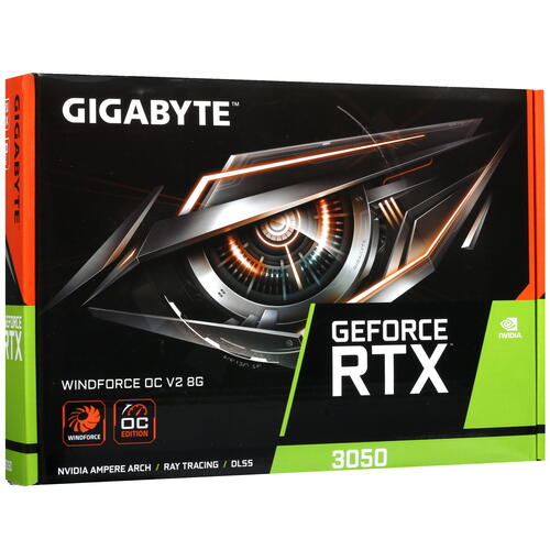 Купить Видеокарта GIGABYTE GeForce RTX 3050 WINDFORCE OC V2  5438263. Характеристики, отзывы и цены в Донецке