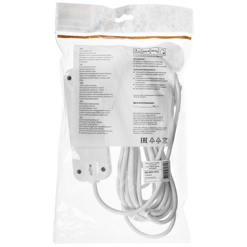 Купить Удлинитель TDM ELECTRIC Народный SQ1303-1313 белый  9277098. Характеристики, отзывы и цены в Донецке