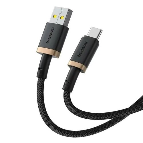 Купить Кабель круглый Baseus USB Type-C - USB 2.0 Type-A золотистый 1 м  5627458. Характеристики, отзывы и цены в Донецке