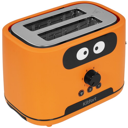 Купить Тостер Kitfort КТ-4093-2 оранжевый  9002797. Характеристики, отзывы и цены в Донецке