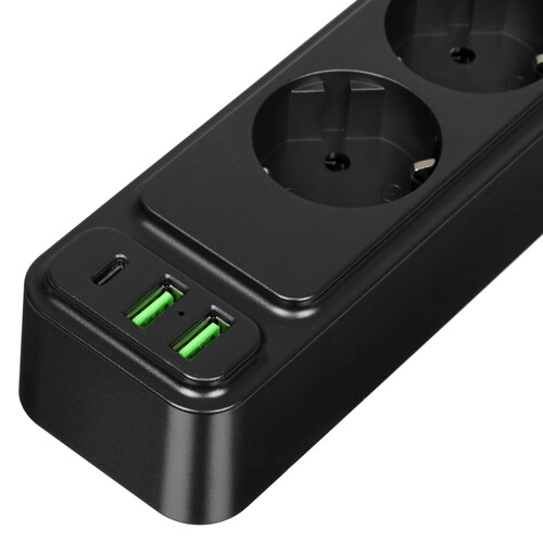 Купить Сетевой фильтр AGNI TP-FS3U3E-PD черный  9289359. Характеристики, отзывы и цены в Донецке