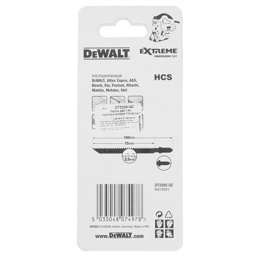 Купить Пилки для лобзика DeWalt DT2205  5303396. Характеристики, отзывы и цены в Донецке