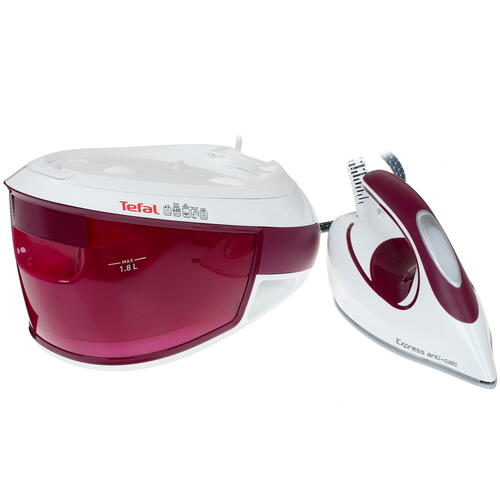 Купить Парогенератор Tefal Express Anti-Calc SV8054E0 бордовый  1353704. Характеристики, отзывы и цены в Донецке