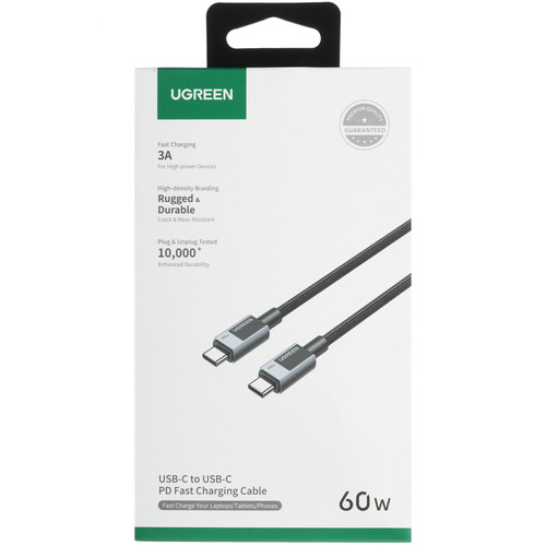 Купить Кабель Ugreen USB Type-C - USB Type-C серый  9252789. Характеристики, отзывы и цены в Донецке