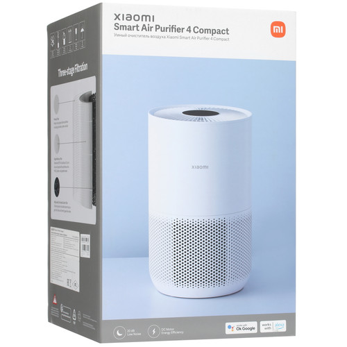 Купить Очиститель воздуха Xiaomi Mi Air Purifier 4 Compact белый  5040188. Характеристики, отзывы и цены в Донецке