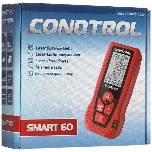 Купить Лазерный дальномер Condtrol Smart 60  7996819. Характеристики, отзывы и цены в Донецке