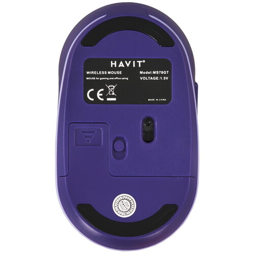 Купить Мышь беспроводная Havit MS78GT  фиолетовый  9202170. Характеристики, отзывы и цены в Донецке