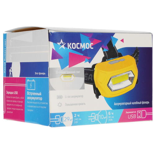 Купить Фонарь Космос KOC-LiPoH3WCOB  5064026. Характеристики, отзывы и цены в Донецке